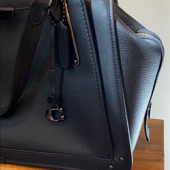 Coach Dreamer 36 Mixed Leather Black Gunmetal - Picture 2 of 10